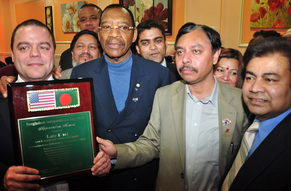 "Luis Bhai" is Recognized by Bronx Bangladeshis