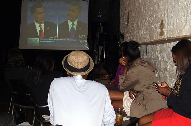 Bronxites Gather at Bruckner Bar & Grill to View the Presidential Debate