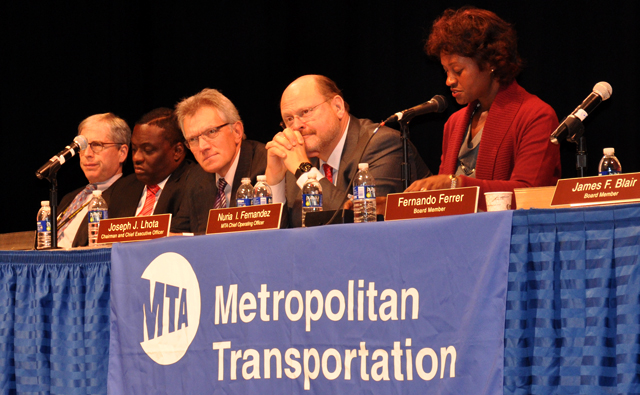 MTA board members listen to Bronxites' concerns
