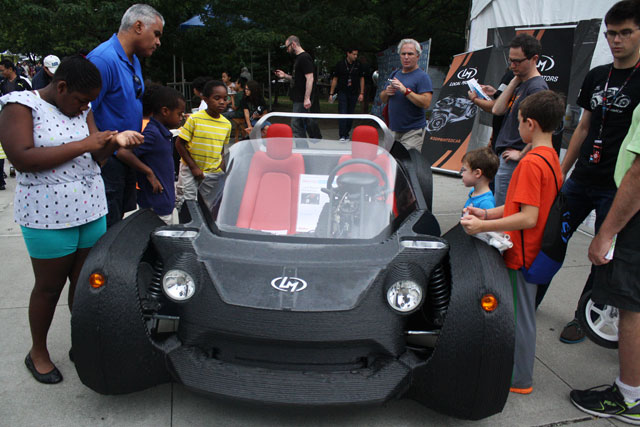 A car made from a 3-D printer